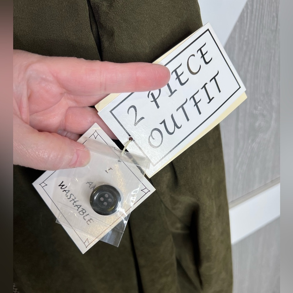 333. NWT Olivia Rose Olive Green Women's Jacket w/Snake insert 22W - Picture 6 of 8